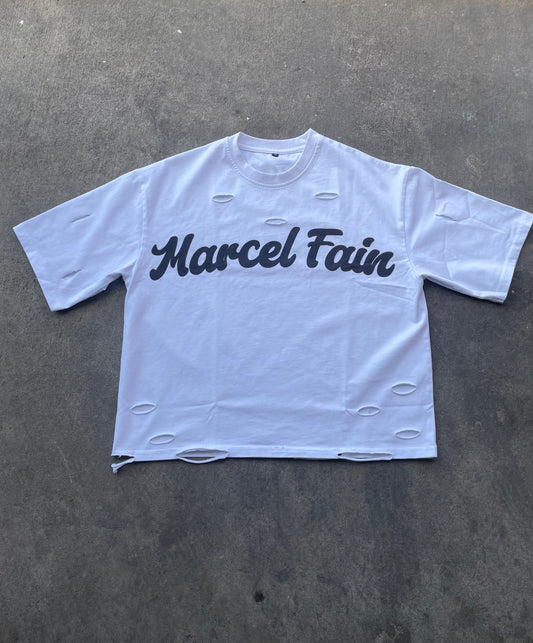 (MF) White Distressed tee